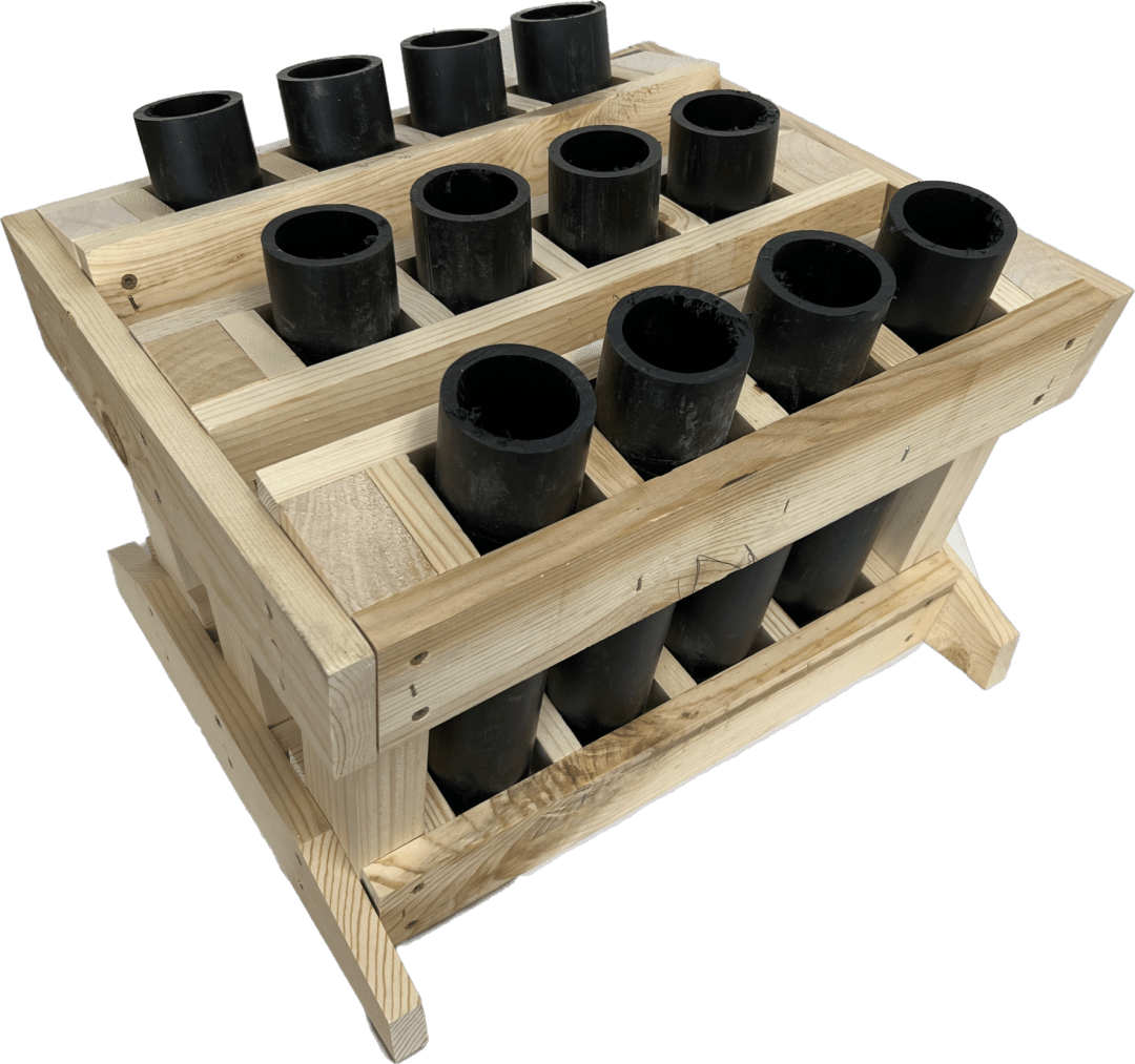 Wisconsin Fireworks Store 12 Tube Artillery Display Rack, Uncle Sam's