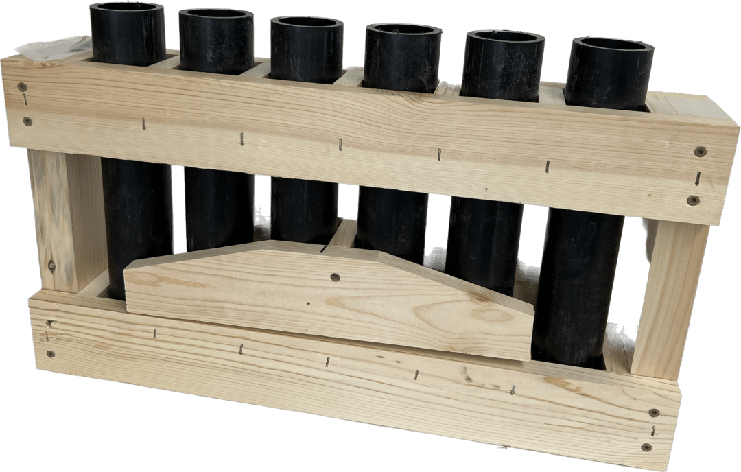 Wisconsin Fireworks Store 6 Tube Artillery Display Rack, Uncle Sam's