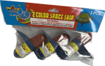 Red and Blue Space Ship 3pk